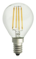 LED Lampa Klot Klar E14 4W 2200K, Dimbar 