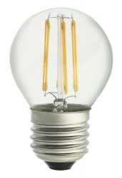 LED Lampa Klot Klar E27 4W 2200K, Dimbar 
